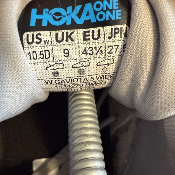 Hoka Gaviota 5 Wide Womens Sz 10.5 D Harbor Mist Rose Gold Road Running Shoes - Picture 8 of 11